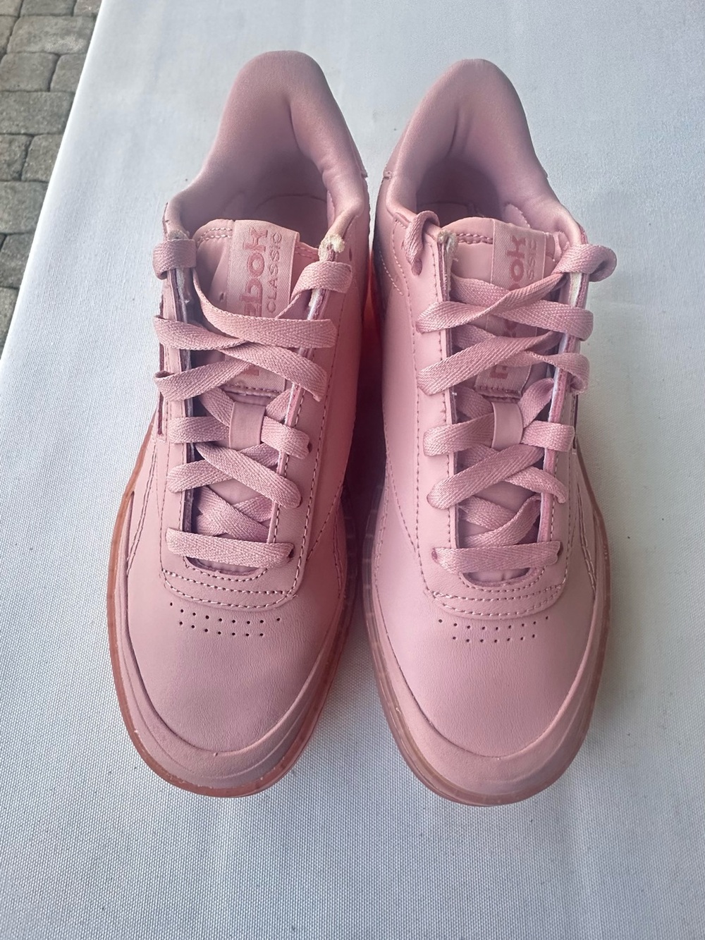Reebok Women's Club C Double Geo Casual Sneakers From Finish Line size 7